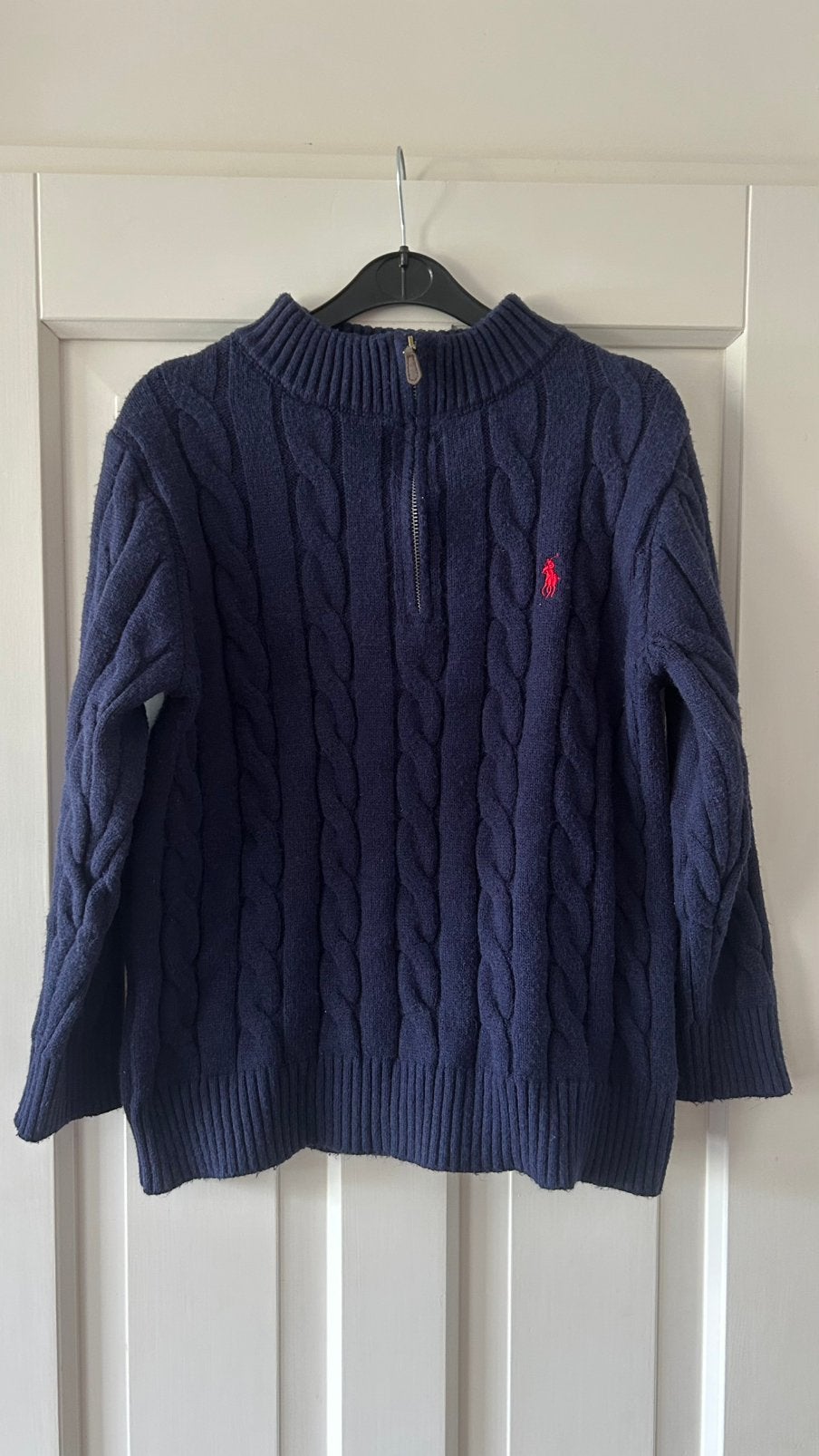 Ralph lauren kabeltrui, Kleding | Heren, Truien en Vesten, Ophalen, Maat 52/54 (L), Blauw, Ralph Lauren