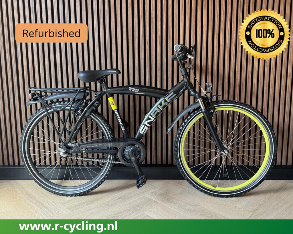 Batavus Snake 26 inch 48 cm frame, Terugtraprem, Contact@r-cycling.nl, V-brakes, Aluminium