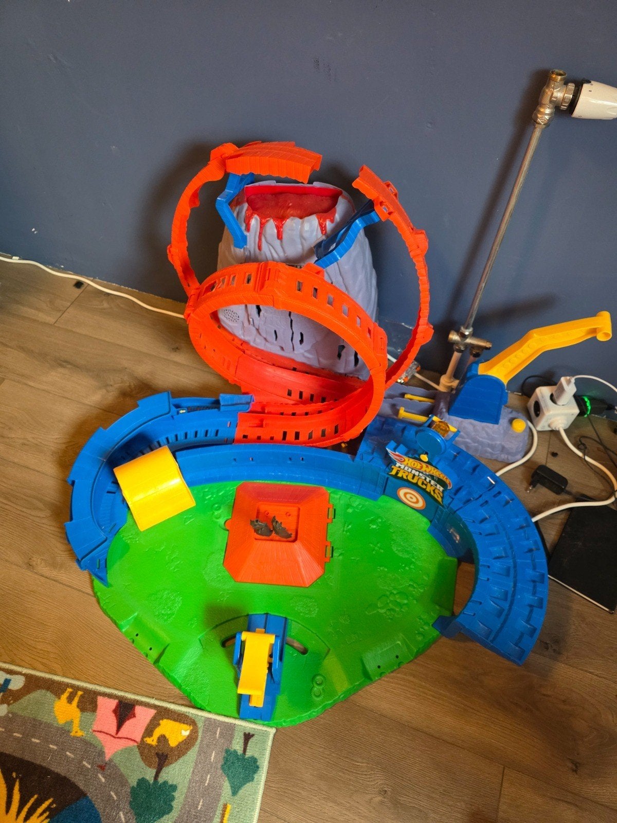 Hot Wheels Monster Trucks Vulkaan Arena Speelset, Kinderen en Baby's, Speelgoed | Overig, Ophalen, Gebruikt, Jongen of Meisje