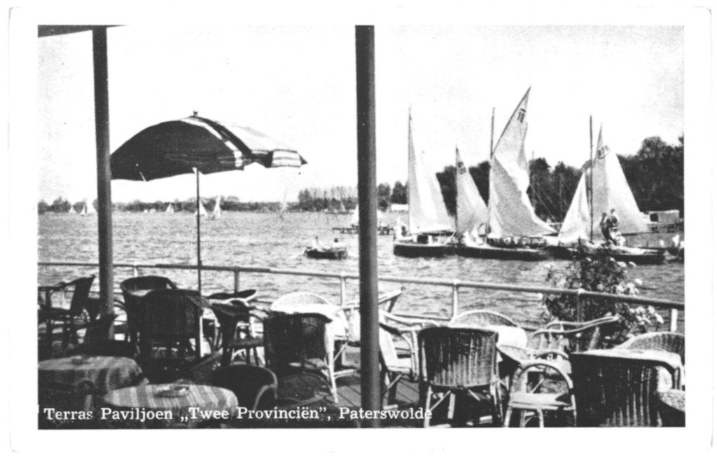 44095 Paterswolde 1953 Drenthe Paviljoen De Twee Provinviën, Ophalen of Verzenden, 1940 tot 1960, Gelopen, Drenthe