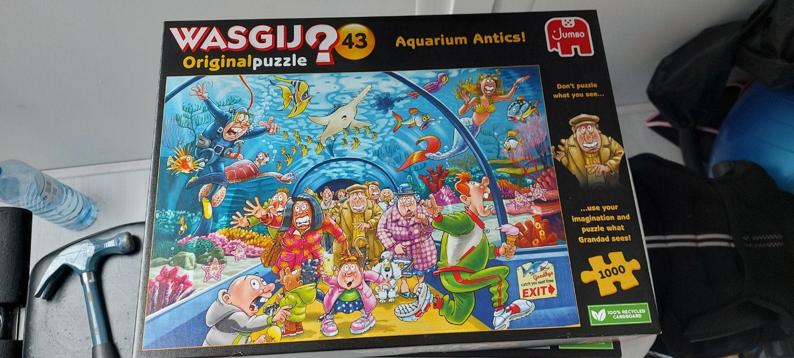 wasgij puzzel 1000 stukjes, Ophalen, 500 t/m 1500 stukjes, Zo goed als nieuw, Legpuzzel