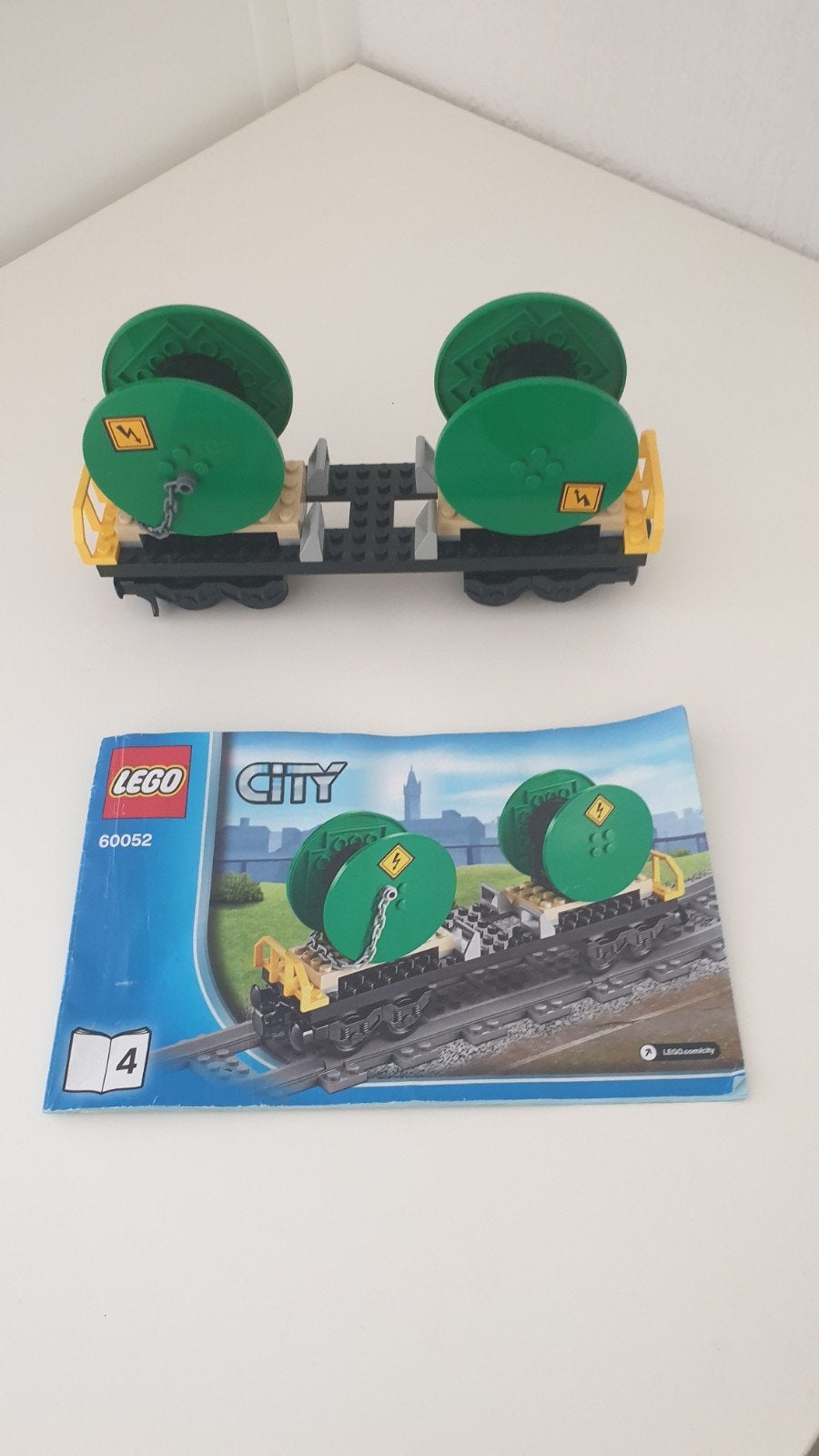 Lego City Trein Wagon met Kabelrollen (60052), Ophalen of Verzenden