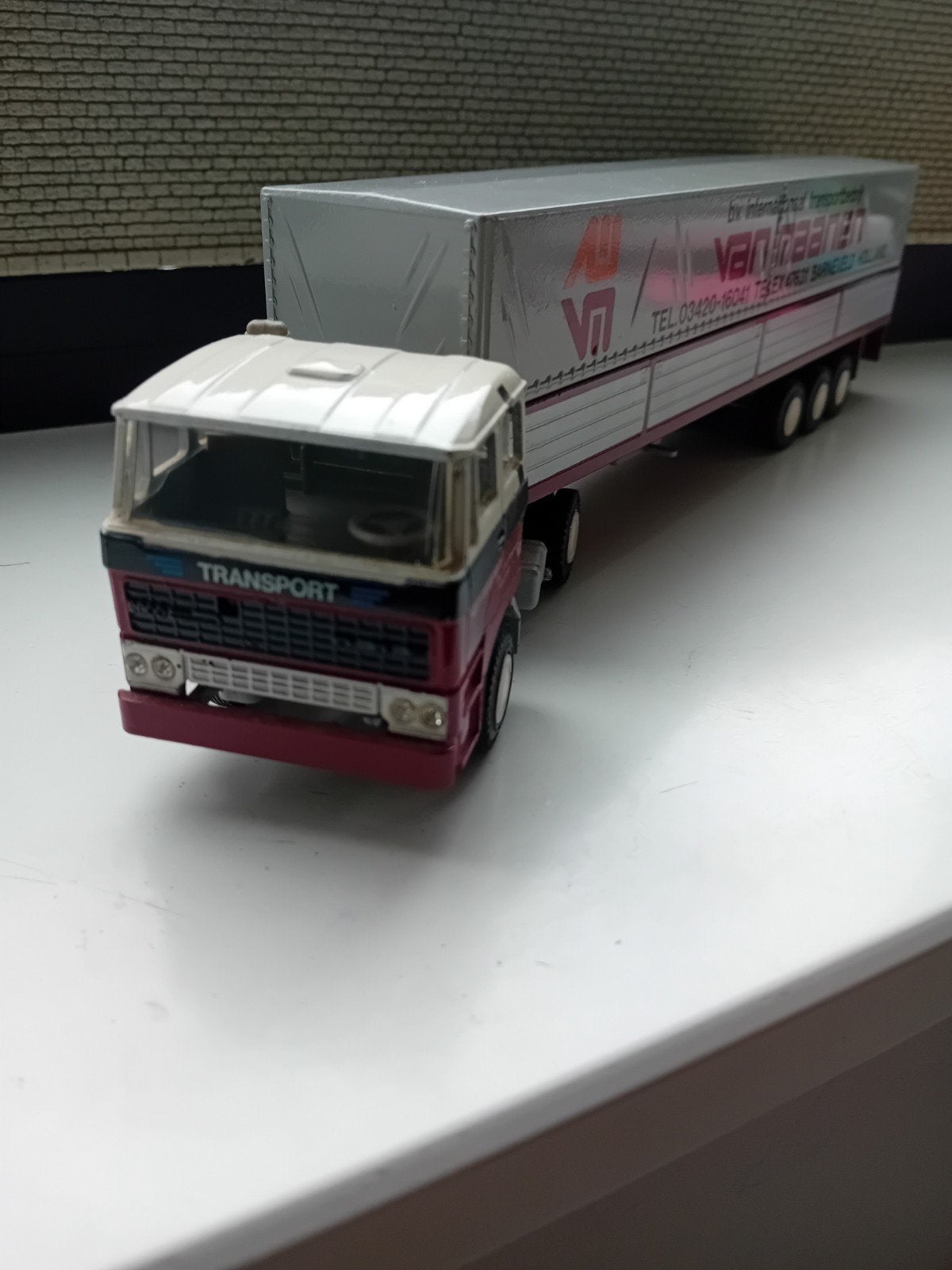 Daf 2800 met Huiftrailer van Maanen., Ophalen of Verzenden, Zo goed als nieuw, Bus of Vrachtwagen, Lion Toys