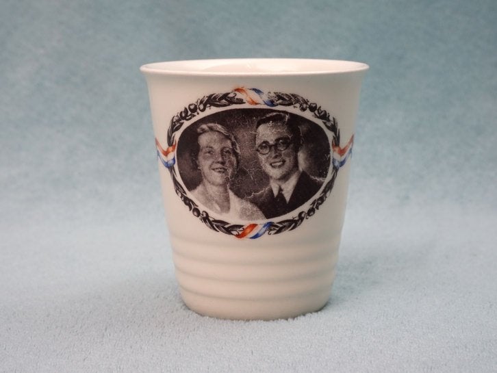 KONINKLIJKE VERLOVINGSBEKER, JULIANA & BERNHARD, 1936, Verzamelen, Ophalen, Gebruikt, Nederland, Servies