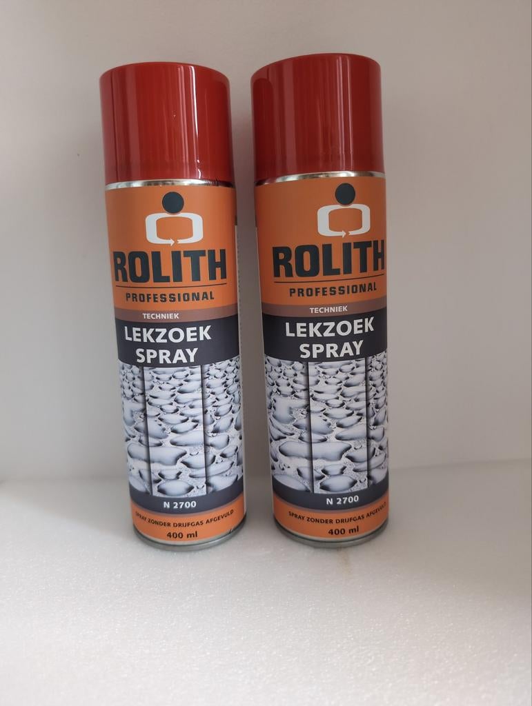 Twee spuitbussen Rolith lekzoek spray N2700, Ophalen of Verzenden, Nieuw