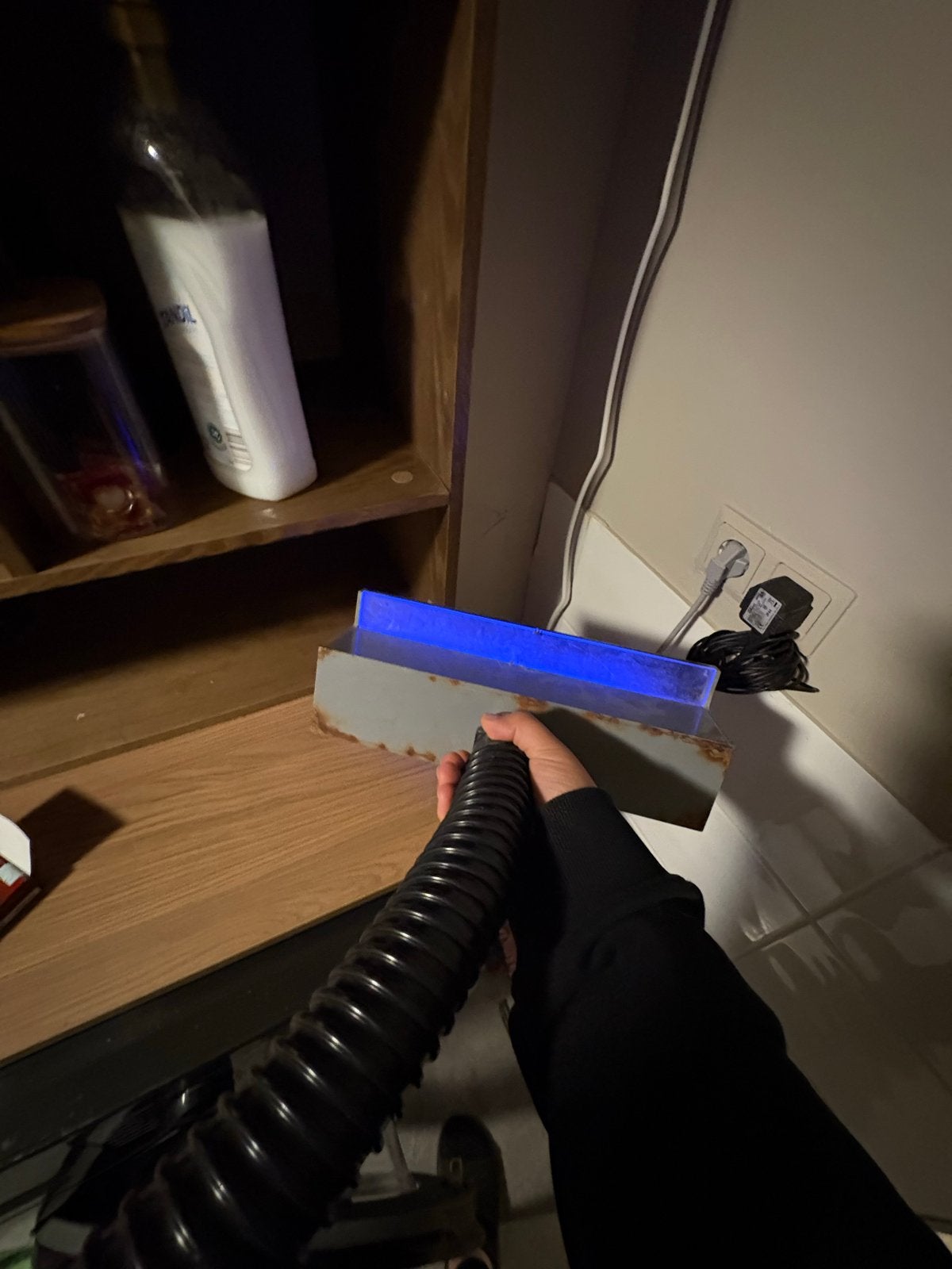 Waterval vijver 30cm met blauwe LED verlichting, Ophalen of Verzenden, Gebruikt