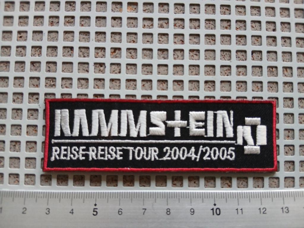 Rammstein mooie reise reise 2004 2005-- 3 x 10 cm patch 4, Verzenden, Nieuw, Kleding