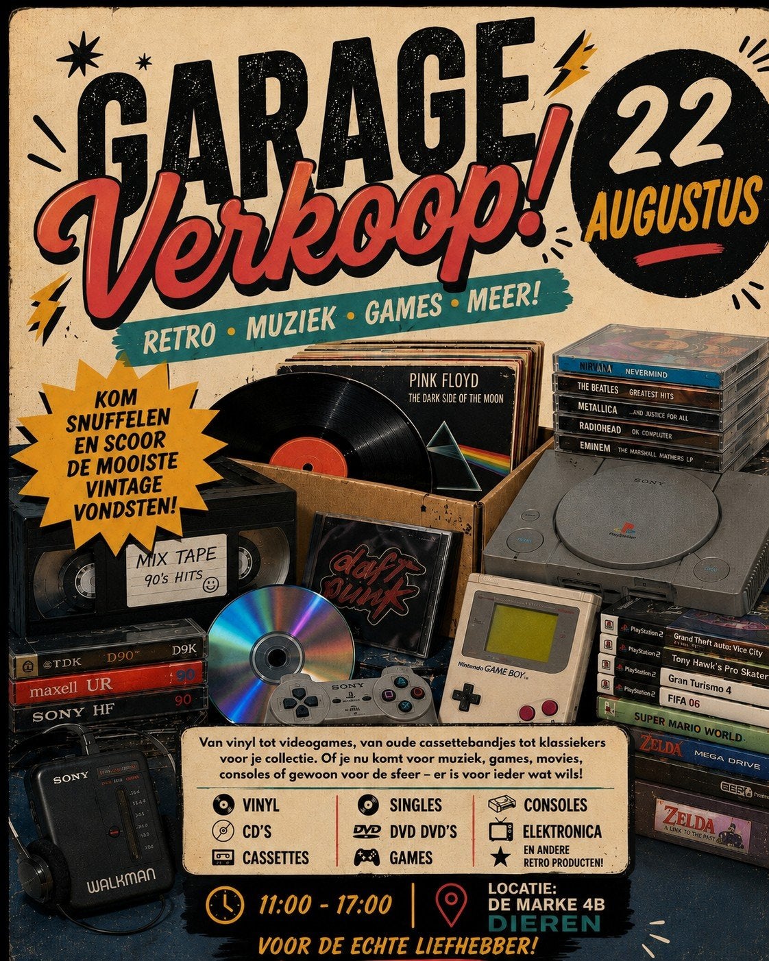 Grootse Garage Verkoop!, Cd's en Dvd's, Ophalen, Zo goed als nieuw