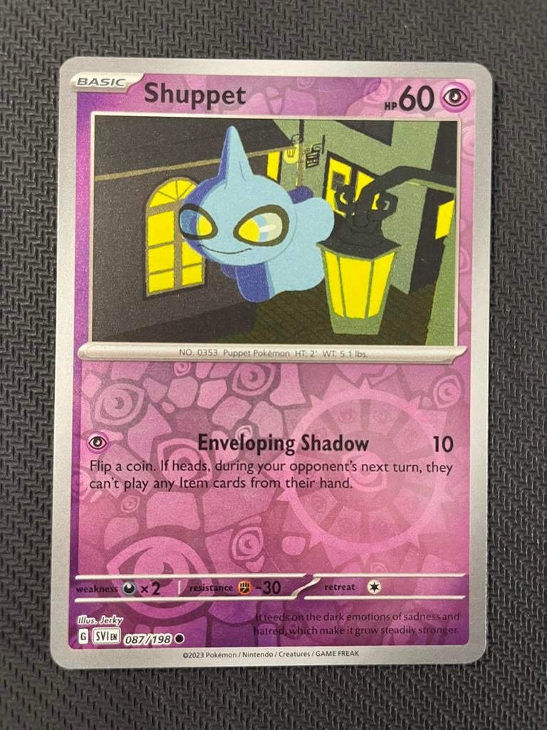 Shuppet 087/198 Reverse Holo Scarlet & Violet Packfresh, Verzenden, Zo goed als nieuw