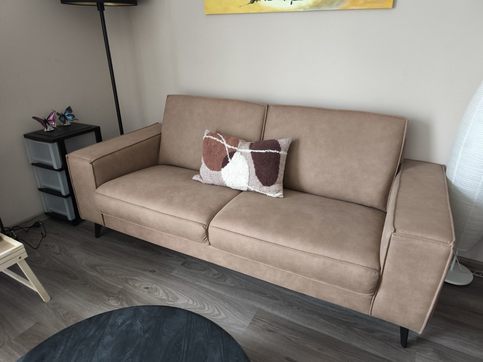 2.5 zits microvezel bank / nieuw en BIJNA GRATIS, Ophalen, Zo goed als nieuw, Stof