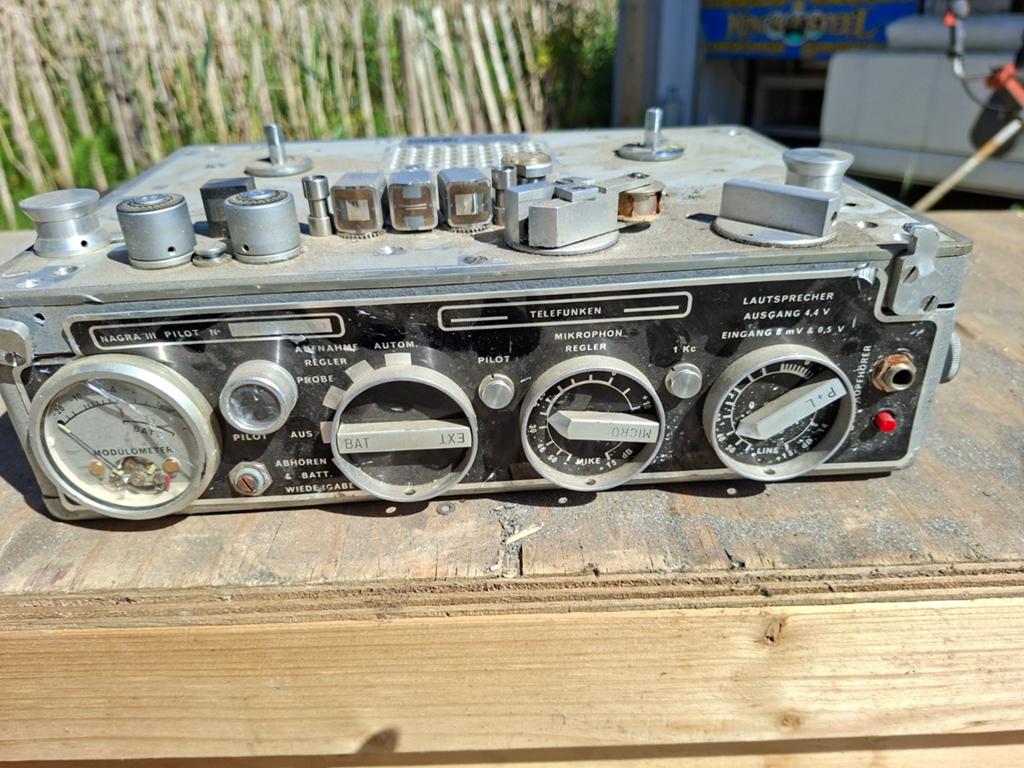 :Vintage Nagra III Pilot Spoelenrecorder (Telefunken Uitvoer, Audio, Tv en Foto, Ophalen, Minder dan 60 watt, Overige merken