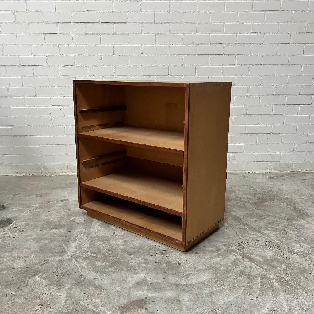 Vintage jaren 60 schoolkast audio meubel boekenkast, Ophalen, Gebruikt, 50 tot 100 cm, Minder dan 100 cm