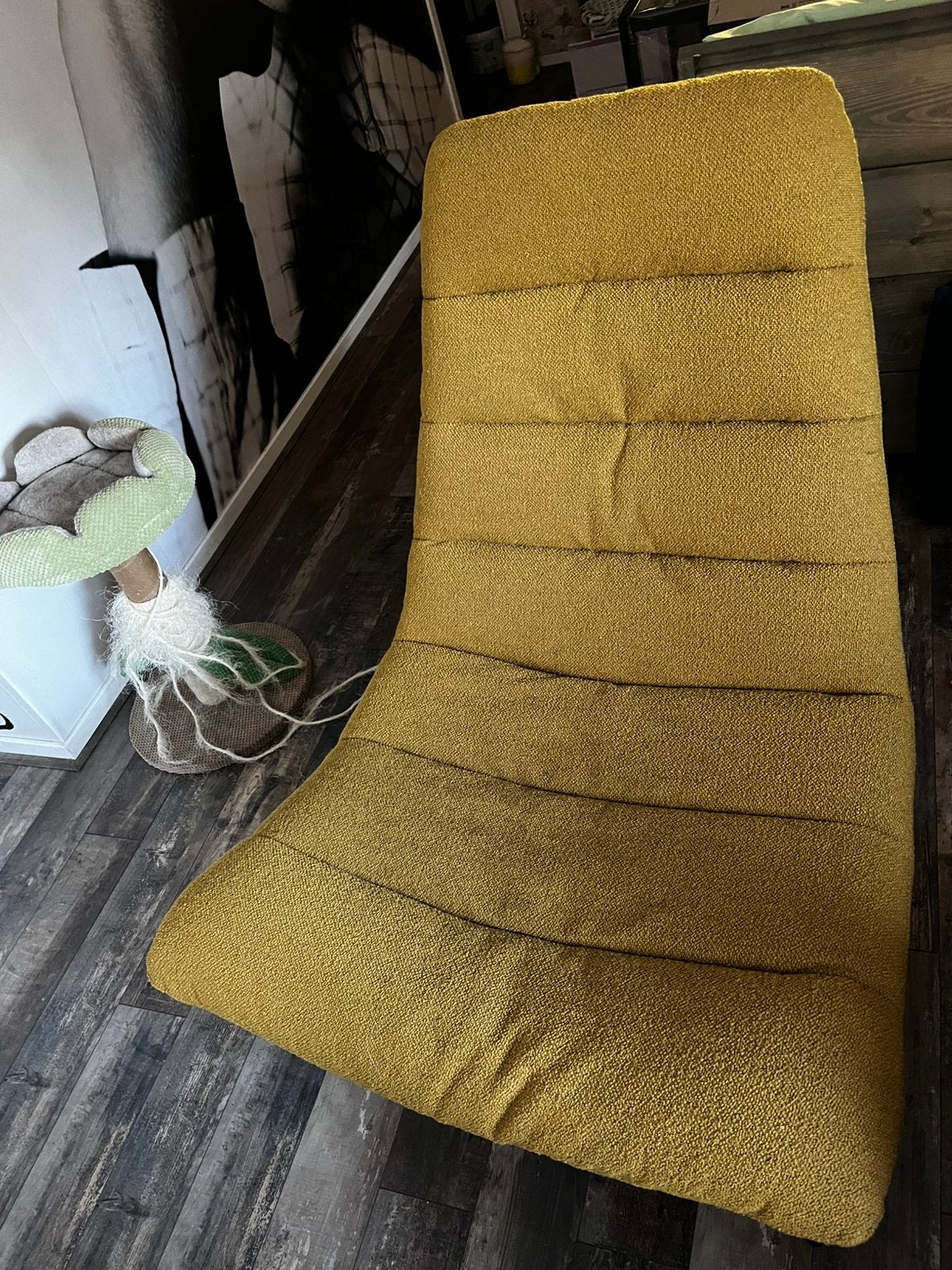 Fauteuil oosteind oker tekoop, Ophalen, Minder dan 75 cm, Nieuw, 75 tot 100 cm