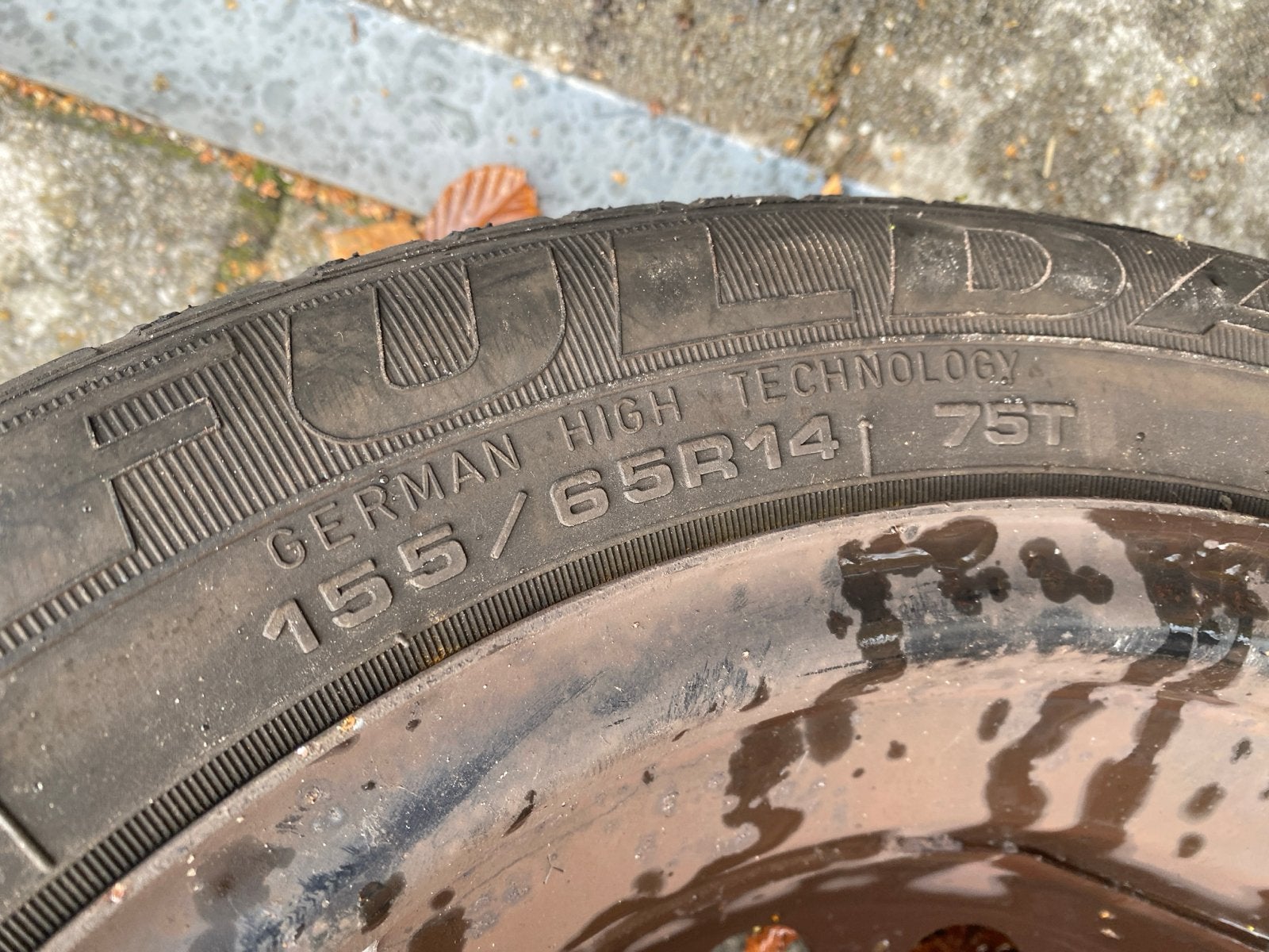 4x Stalen 14 inch velgen met banden, Ophalen, Gebruikt