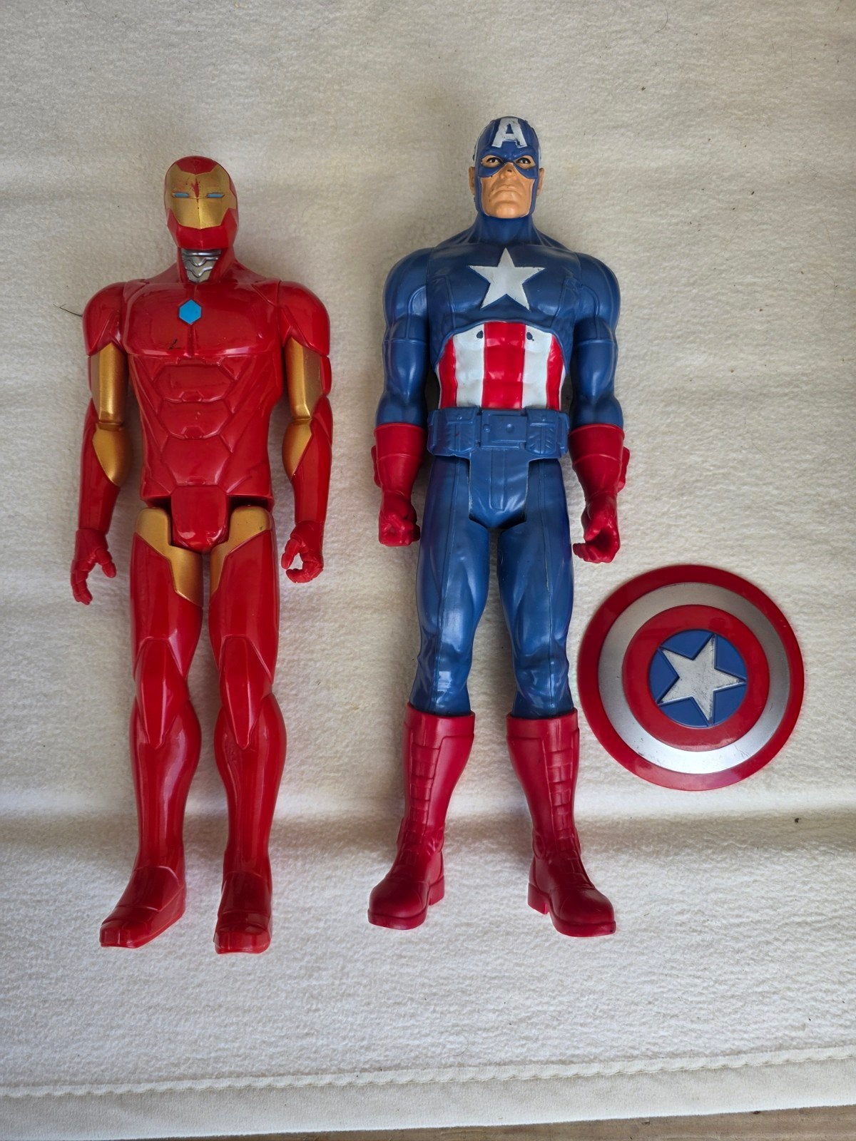 Captain America en Iron Man originele Marvel poppen, Kinderen en Baby's, Ophalen of Verzenden, Zo goed als nieuw