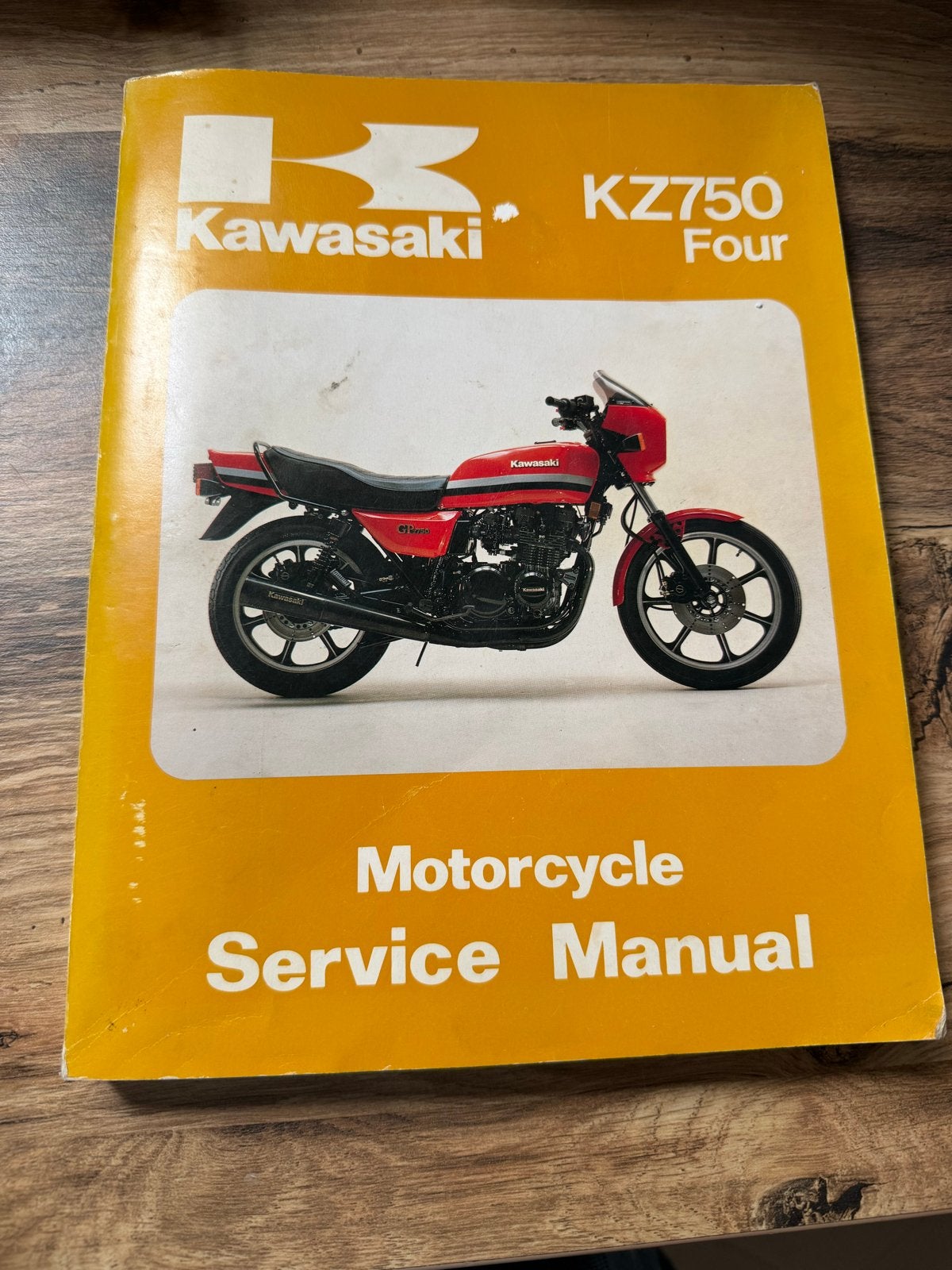 Kawasaki KZ750 Four Motorfiets Service Handleiding, Motoren, Ophalen of Verzenden, Kawasaki