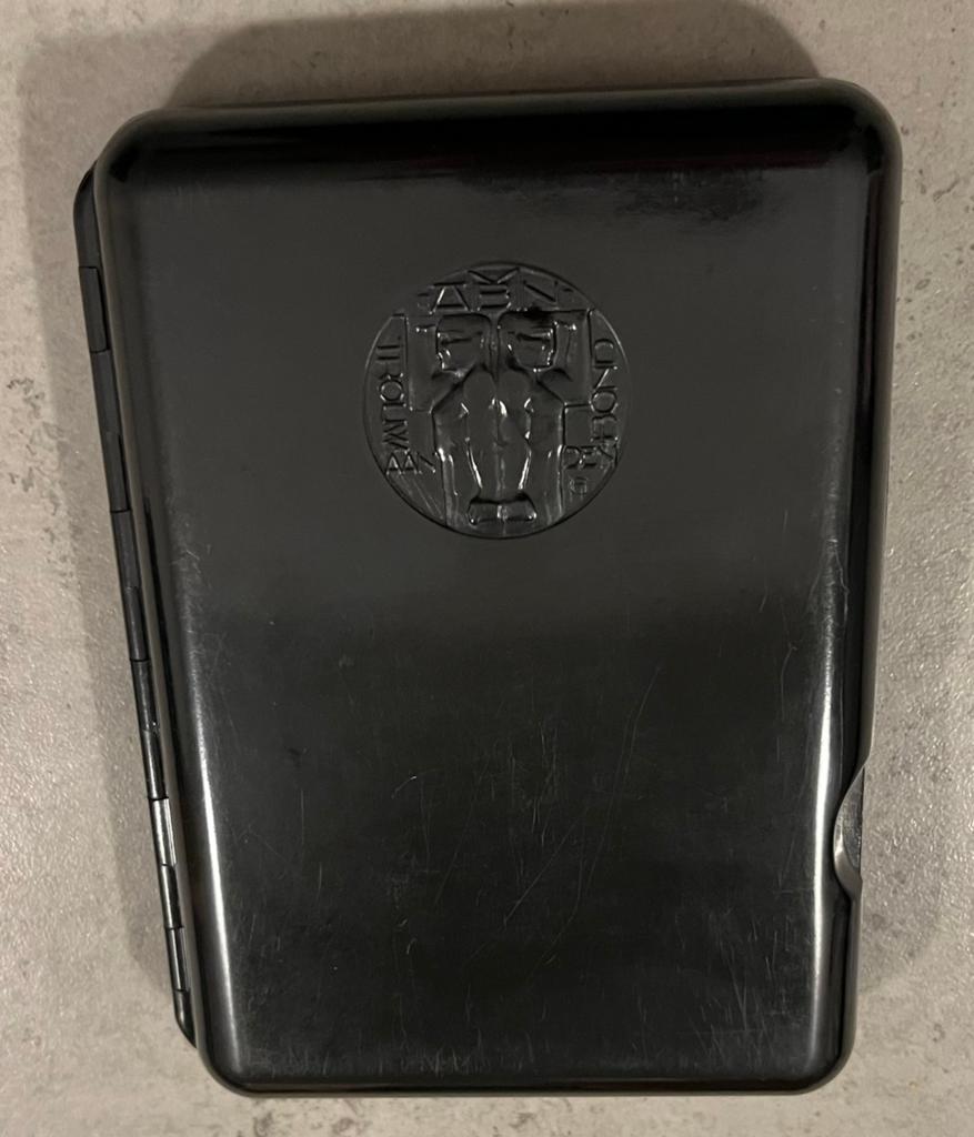 Bakelieten sigarenkoker met logo, Verzamelen, Ophalen of Verzenden, Gebruikt