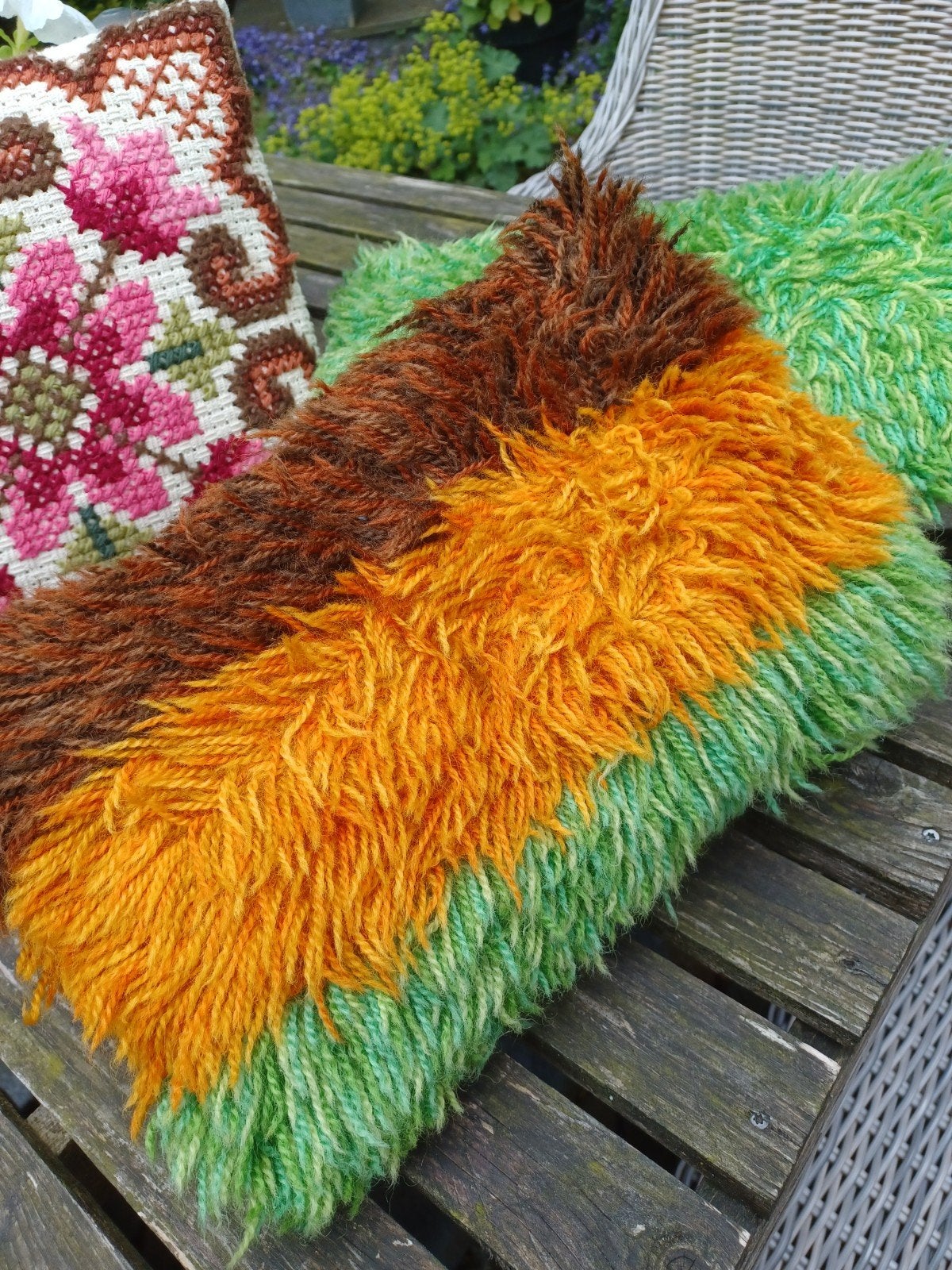 Vintage handgemaakte kussentjes, Ophalen of Verzenden, Gebruikt, Overige kleuren, Vierkant