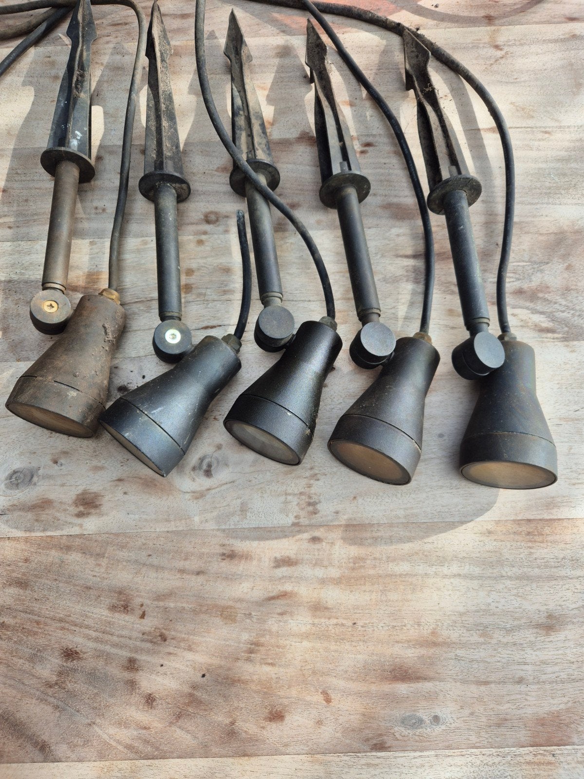 Set van 5 Tuinspots met Grondpennen - Vintage Stijl, Ophalen