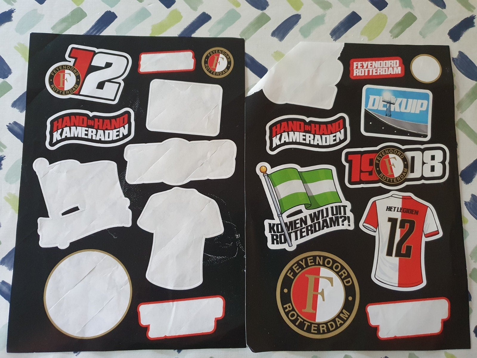 Feyenoord stickers, Ophalen, Gebruikt, Feyenoord, Poster, Plaatje of Sticker