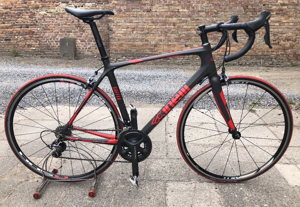 Cinelli Saetta Carbon racefiets, 28 inch, Gebruikt, Carbon, Velgrem