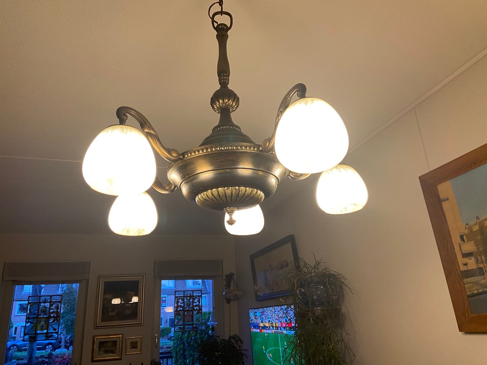 Antieke hanglamp, Antiek en Kunst, Ophalen