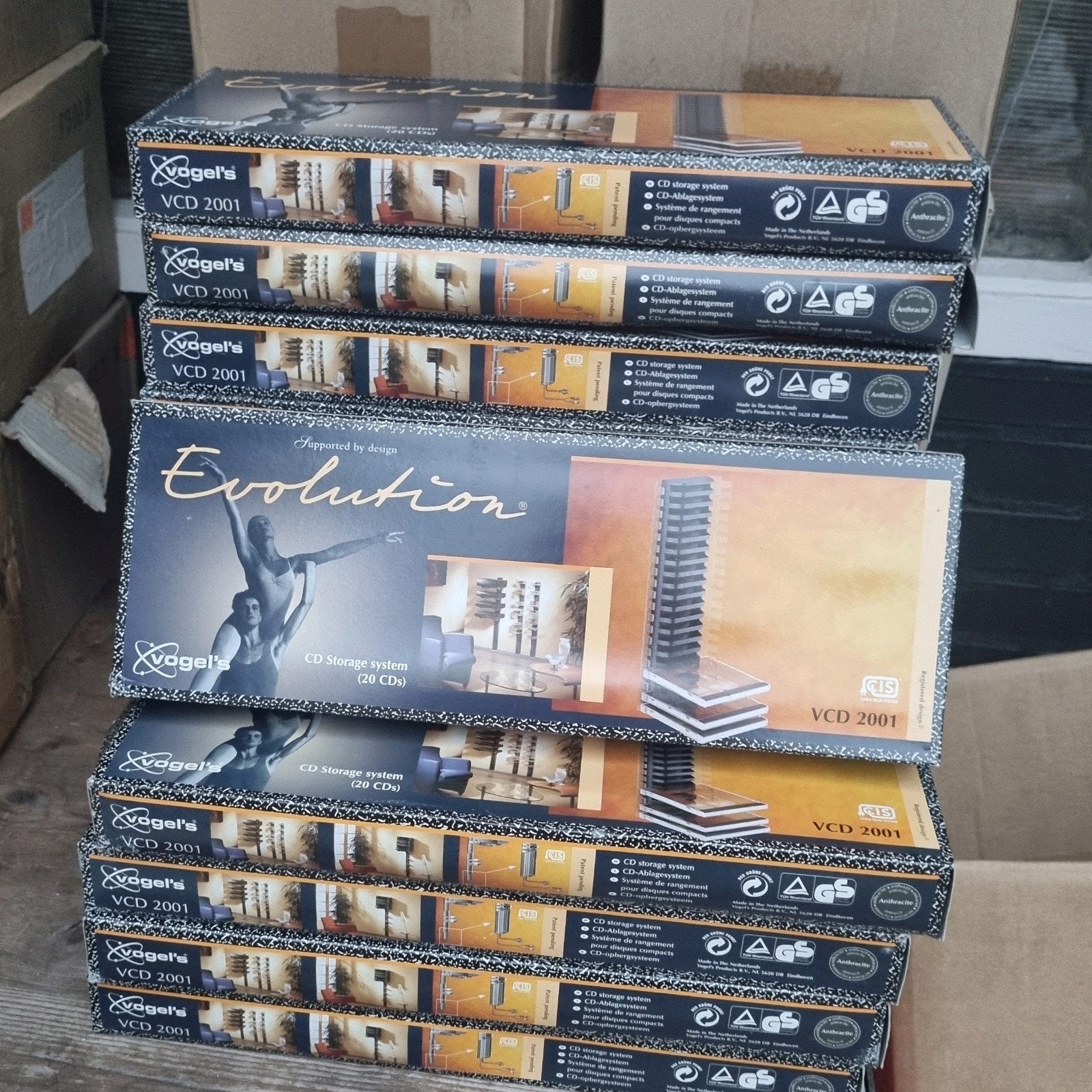 15x CD opbergsysteem voor 300 CD's - Vogel's VCD 2001, Kunststof, Ophalen of Verzenden, Cd's, Nieuw