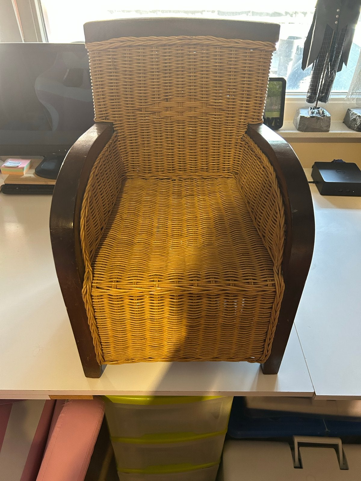 Vintage rotan kinderstoel - charmant en decoratief, Ophalen