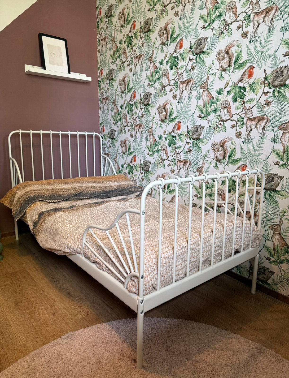 IKEA meegroeibed Minnen - wit, Kinderen en Baby's, Ophalen, 70 tot 85 cm, Zo goed als nieuw, Matras