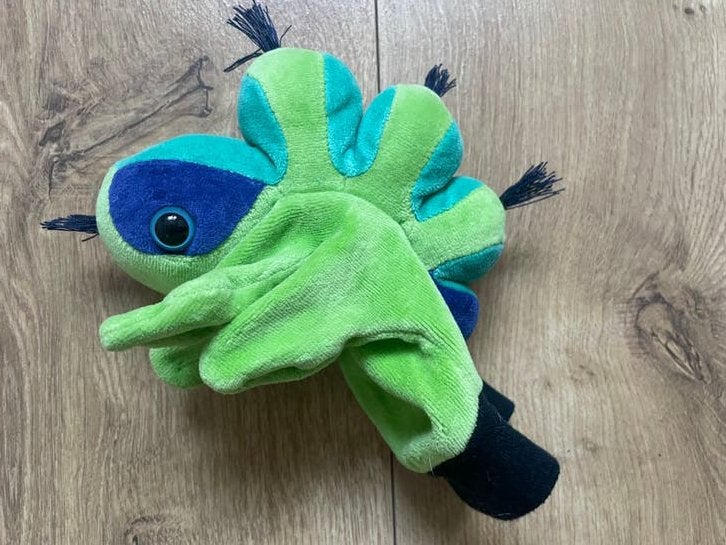 Handpop groene rups, Ophalen of Verzenden, Zo goed als nieuw, Overige typen