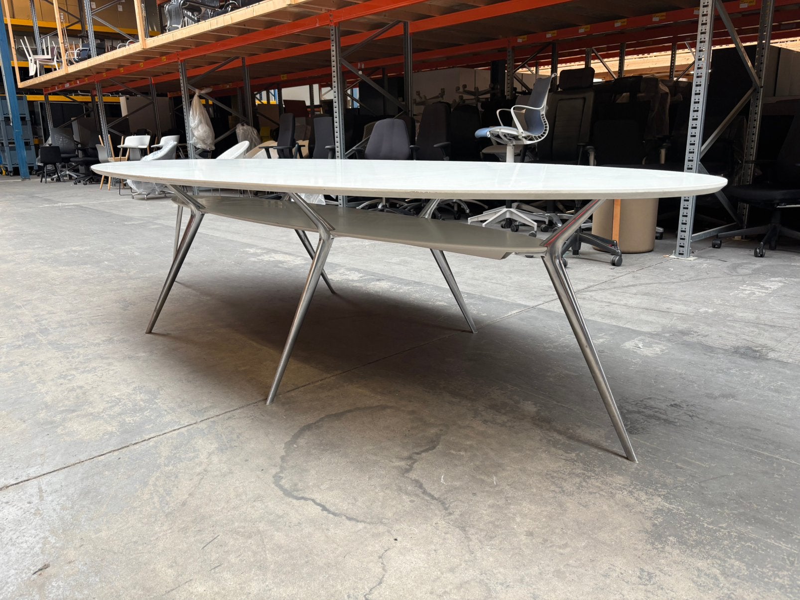 Alias Biplane 406 ovalen tafel, vergadertafel 330x130cm, ., 100 tot 150 cm, ., 200 cm of meer
