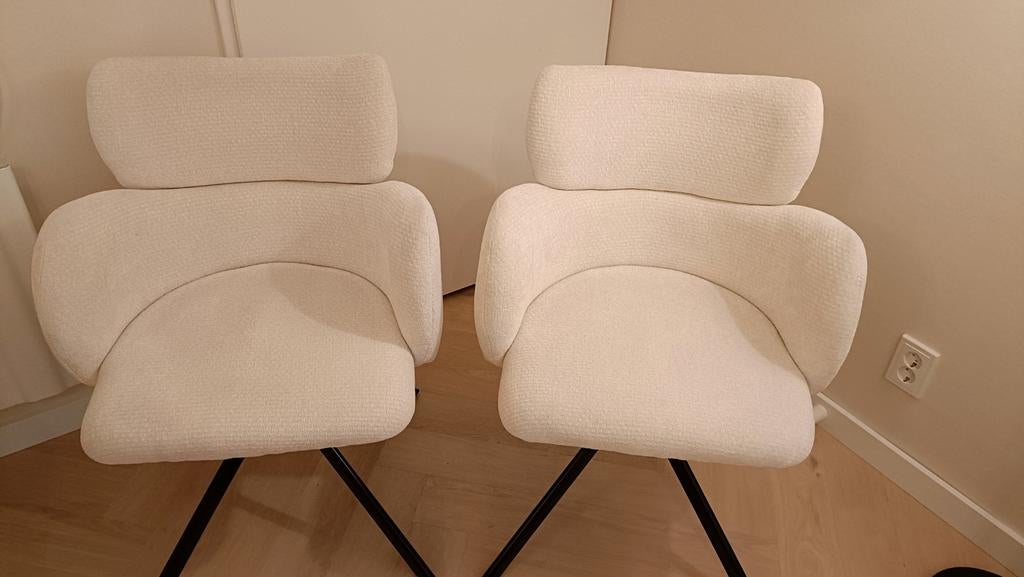 Eetkamerstoelen Coco leenbakker, Twee, Overige kleuren, Ophalen of Verzenden, Zo goed als nieuw