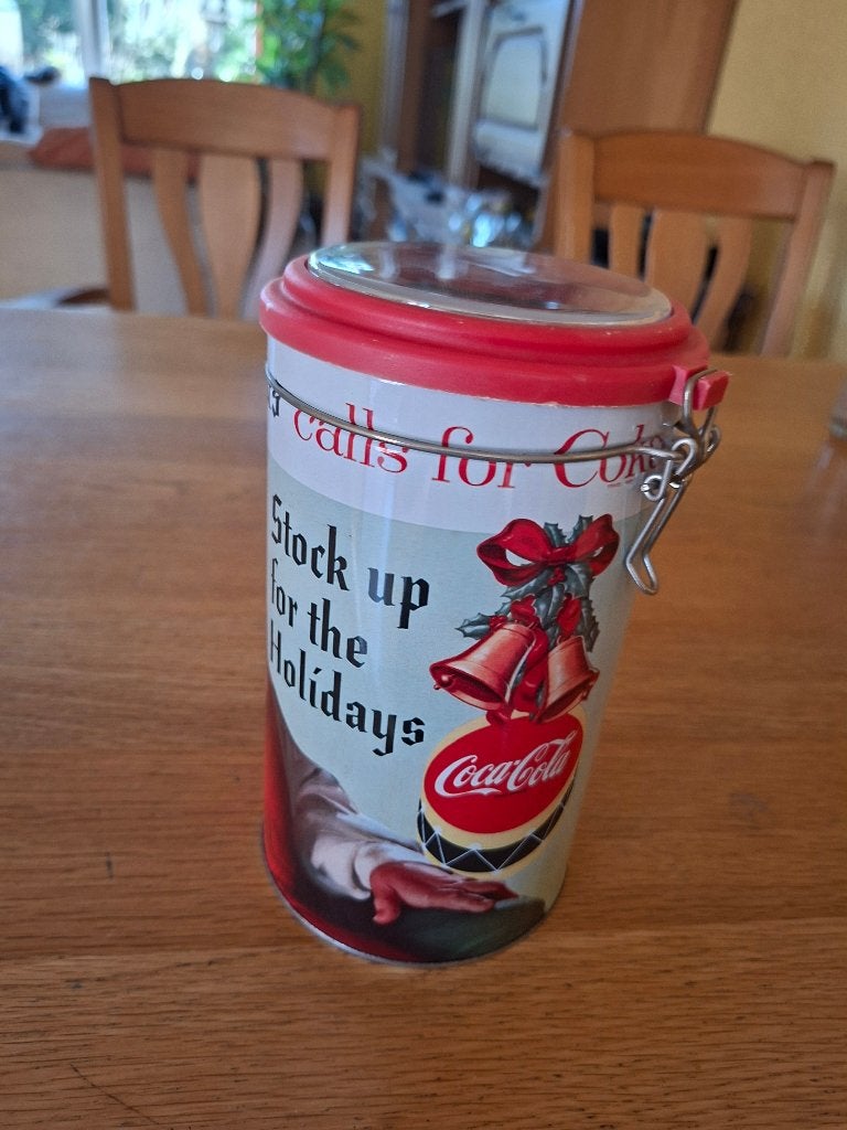 Coca-Cola kerst blik, gebruikt, Ophalen of Verzenden