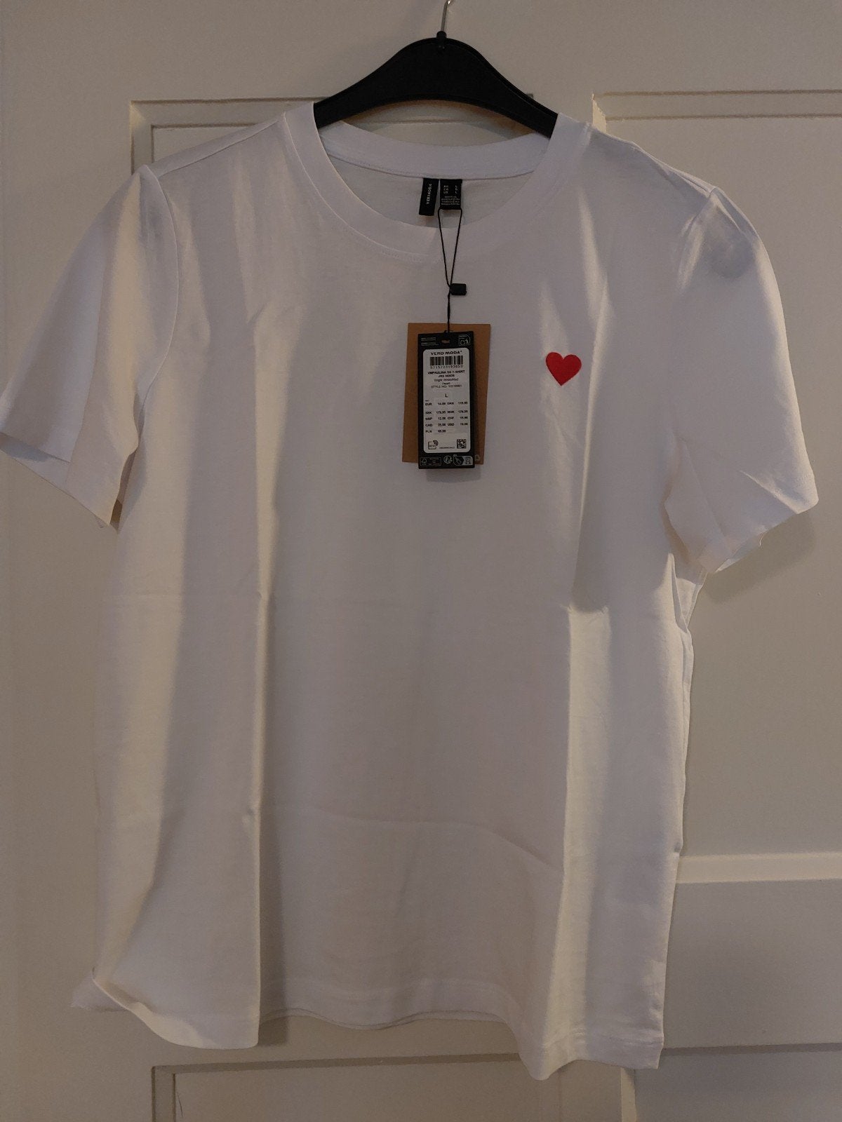 Wit tshirt, Maat 38/40 (M), Wit, Ophalen of Verzenden, Zo goed als nieuw
