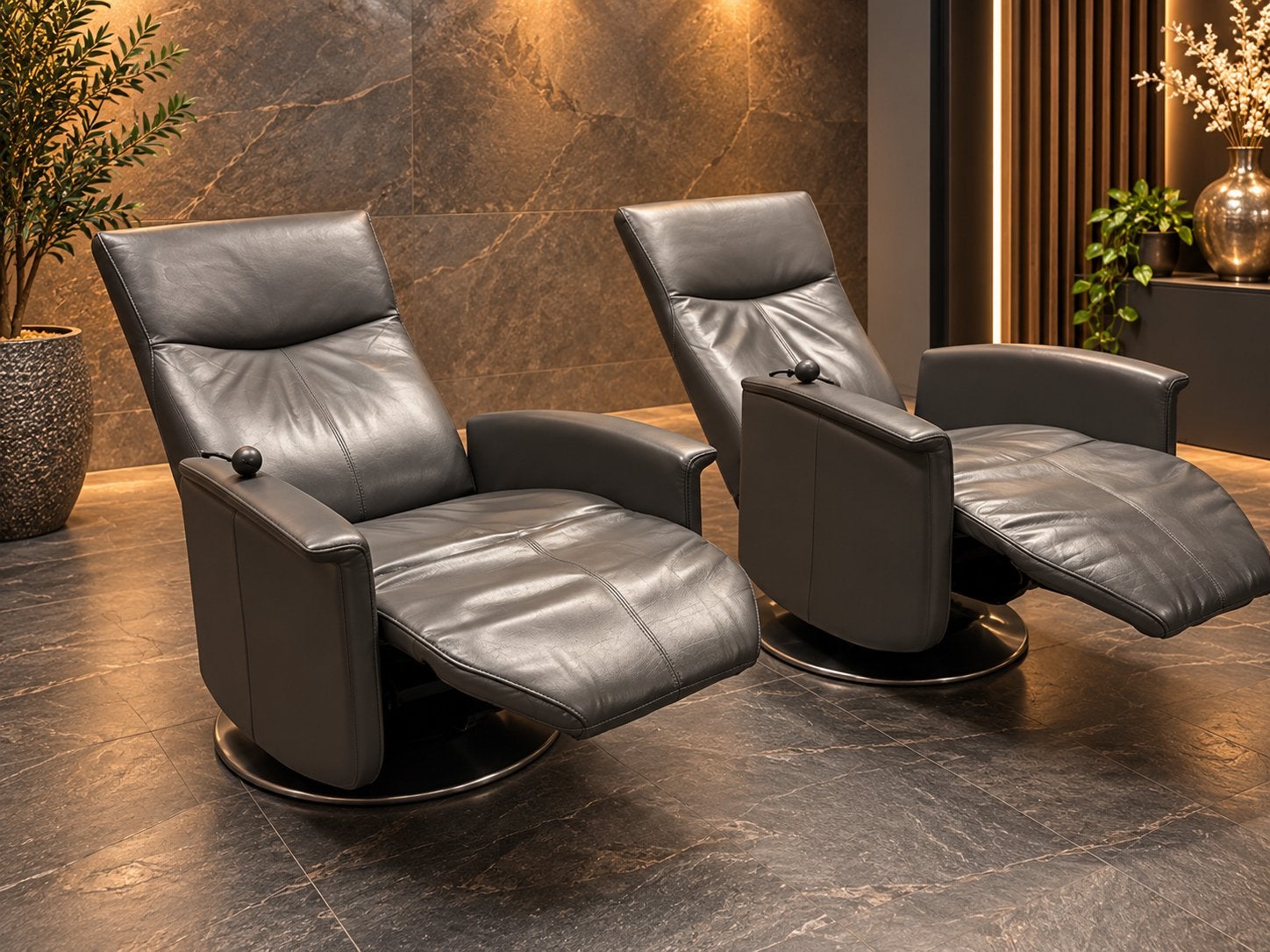 Relaxstoelen Prominent Set van 2 Stuks totaal voor €650,-, Ophalen of Verzenden, Zo goed als nieuw, Minder dan 75 cm, 50 tot 75 cm