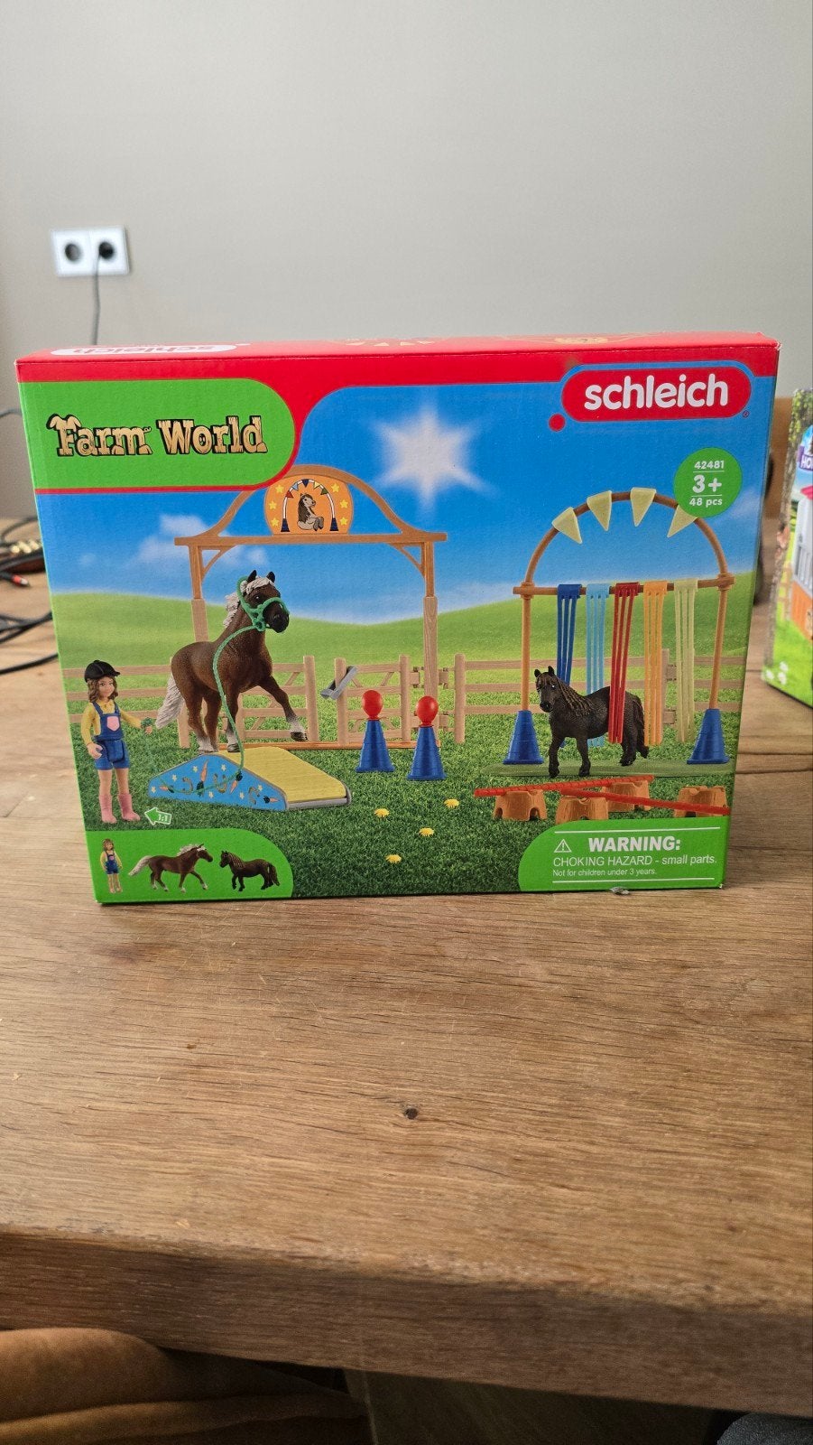 Schleich Farm World Paardentraining Set 42481, Ophalen of Verzenden, Zo goed als nieuw, Jongen of Meisje
