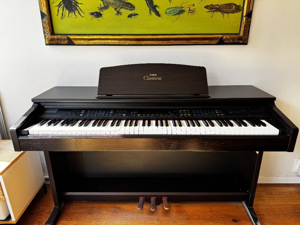 Digitale piano Yamaha Clavinova CVP-103, Muziek en Instrumenten, Piano's, Ophalen, Gebruikt, Bruin, Digitaal