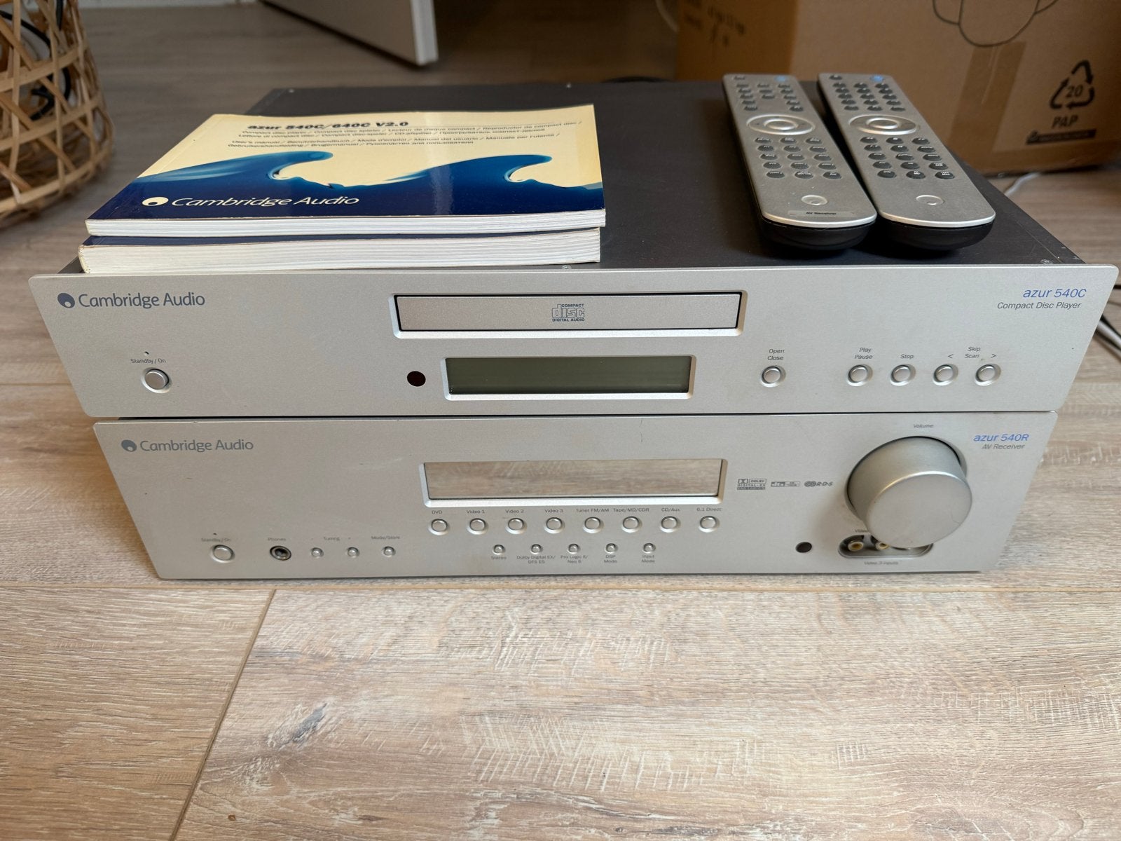 Cambridge Audio Azur 540C CD-speler & 540R Receiver, Losse componenten, Zo goed als nieuw, Cd-speler, Ophalen