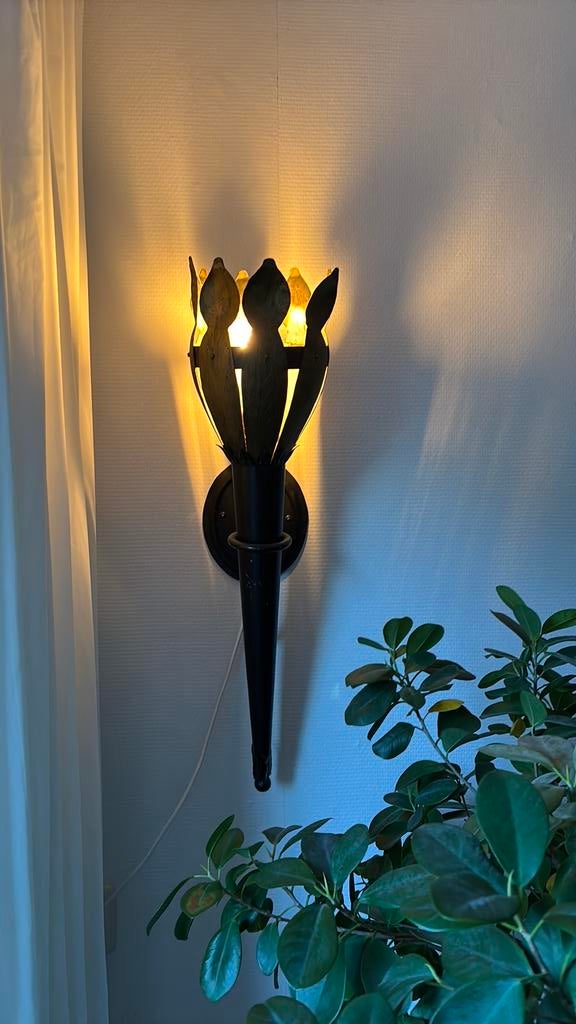 Fakkel, Huis en Inrichting, Lampen | Wandlampen, Ophalen, Zo goed als nieuw