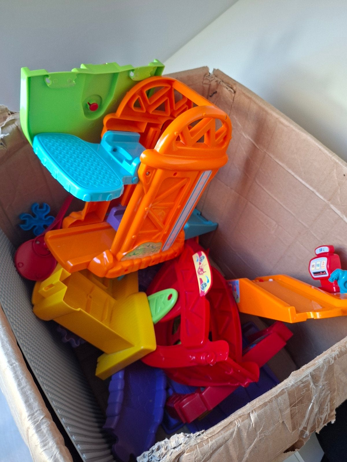 VTech Toet Toet Auto Accessoires - Garage, Pomp, Racebaan, Ophalen, Gebruikt, Jongen of Meisje