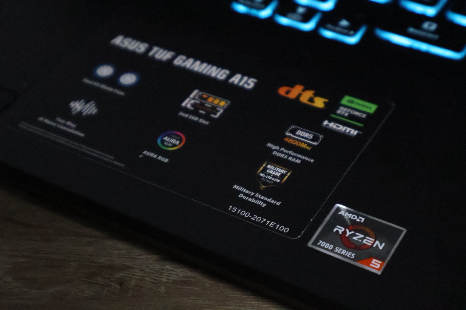 Dikke Asus TUF Gaming A15 Ryzen 5-7535HS / GeForce RTX 3050, 15 inch, Ophalen of Verzenden, Zo goed als nieuw, Gaming
