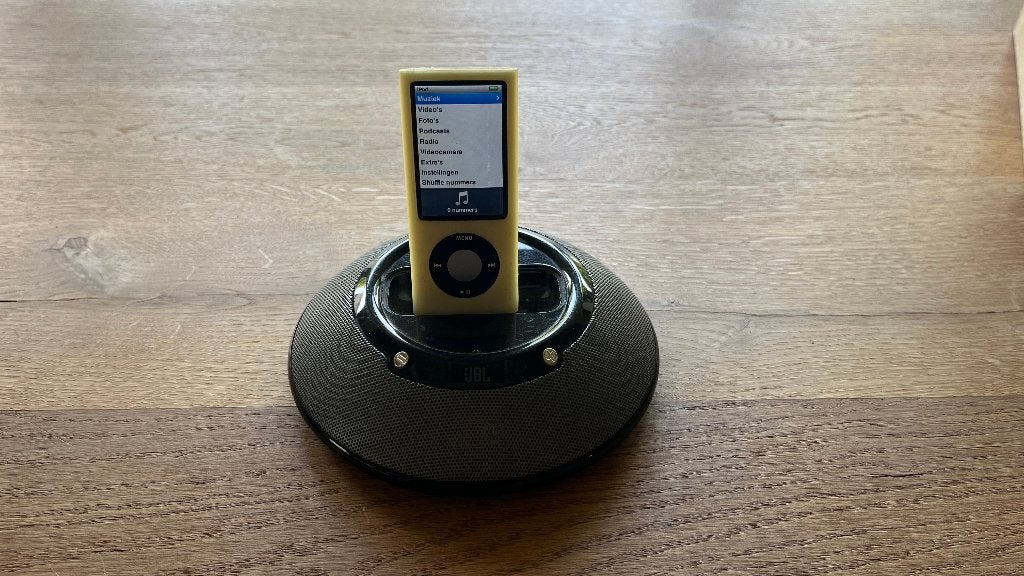 JBL speaker en Ipod, Gebruikt, Ophalen of Verzenden, Nano, Zilver
