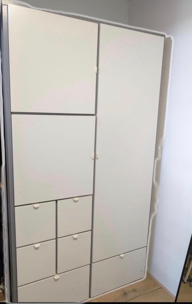 IKEA Kledingkast met lades en hangruimte, Huis en Inrichting, Kasten | Kledingkasten, Zo goed als nieuw, 200 cm of meer, 100 tot 150 cm