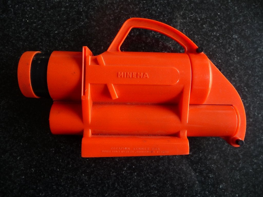 Vintage Minema zaklamp - Oranje, Ophalen of Verzenden, Gebruikt