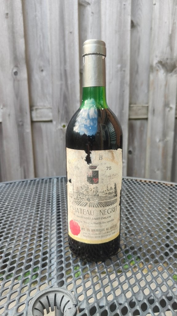 Chateau Negrit 1975, Verzamelen, Wijnen, Frankrijk, Nieuw, Ophalen of Verzenden, Rode wijn