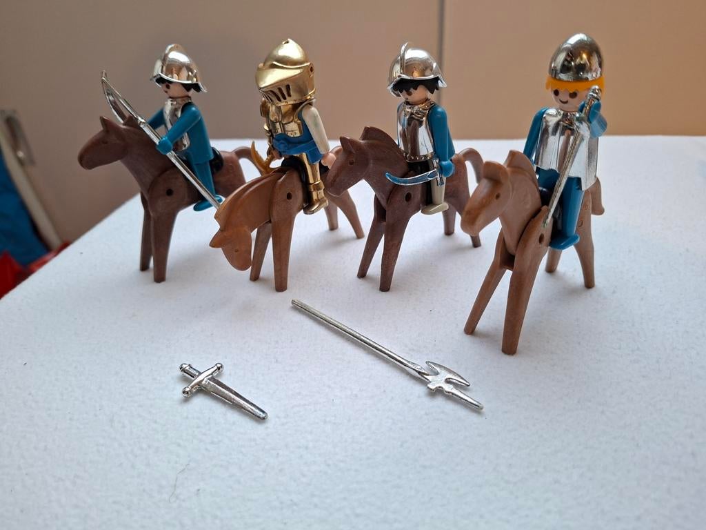 Playmobil vintage ridders met paarden, Ophalen of Verzenden, Gebruikt