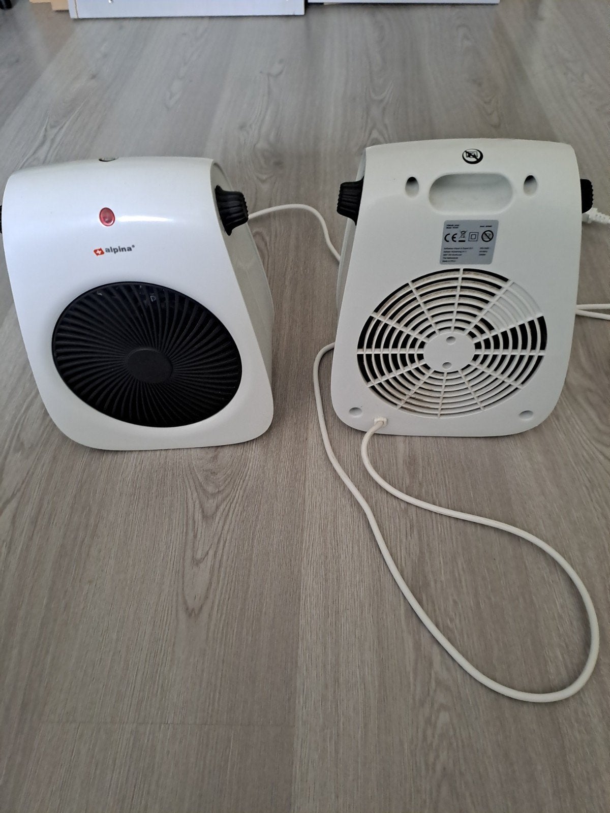 2 Alpina Ventilator Kachels FH-P01 - 2000W, Ophalen of Verzenden, Zo goed als nieuw