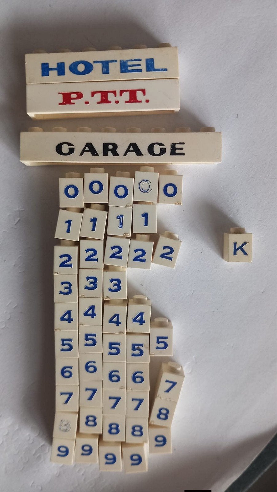 lego vintage cijfer en letter, Gebruikt, Overige thema's, Verzenden, Lego