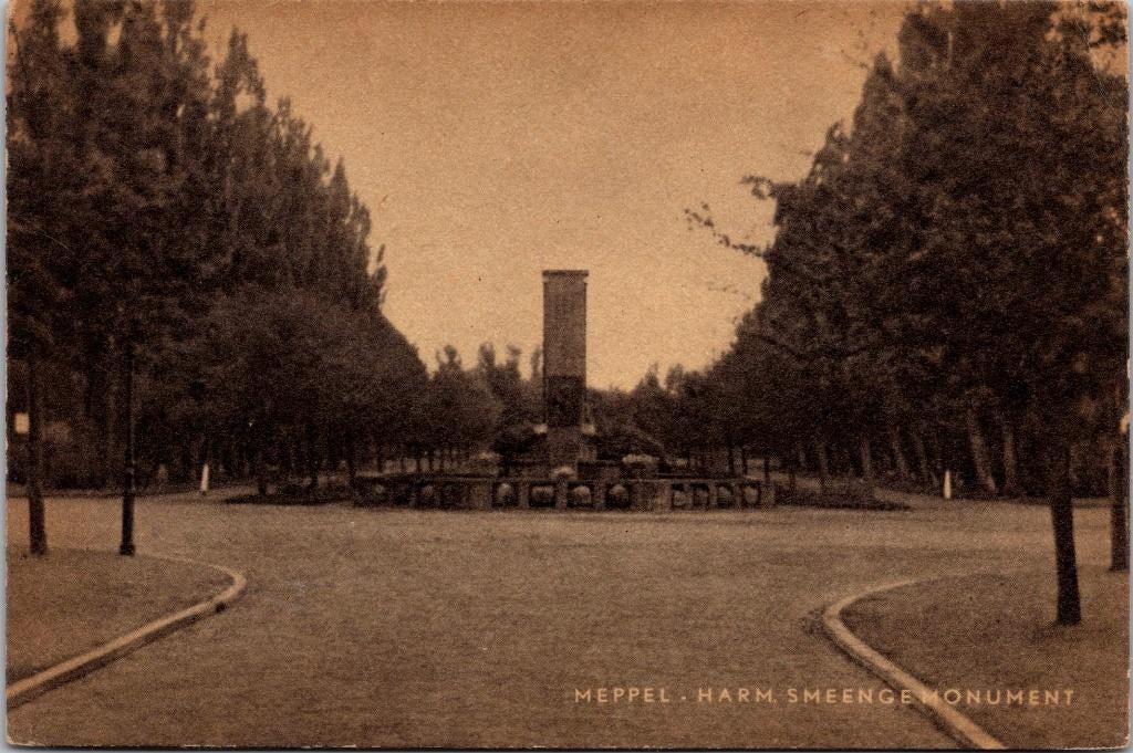 Meppel - Harm. Smeenge Monument, Verzenden, 1940 tot 1960, Gelopen, Drenthe