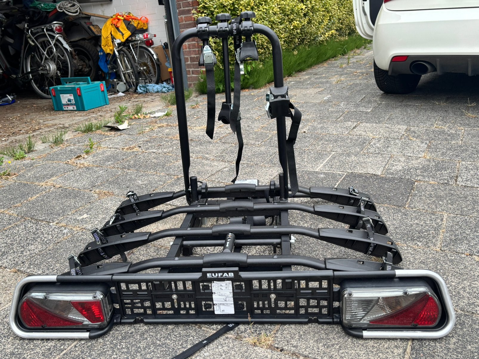 fietsendrager EUFAB, Ophalen, 3 fietsen of meer, Nieuw, Trekhaakdrager